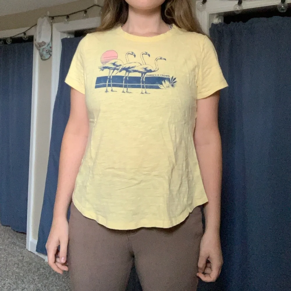 “Three’s a Crowd” Old Navy Everywear Graphic Tee - Picture 2 of 3